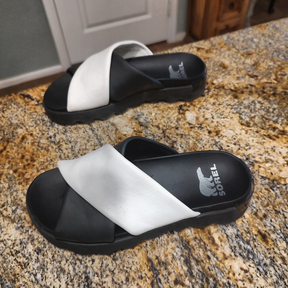SOREL Women's NL5102-010 Slide Sandals Size 7.5 - Picture 4 of 12